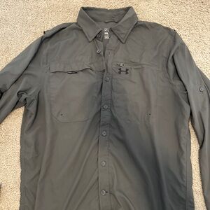 Under Armour Gray Utility Button Down